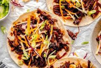 Slow Cooked Korean BBQ Pork Tacos