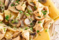 Creamy Marsala Chicken Rigatoni with Mushrooms