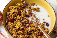 Spiced Pumpkin Cranberry Crunch