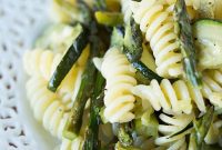Smoky Grilled Asparagus and Zucchini Pasta