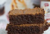 Caramelized Cookie Butter Swirl Brownies