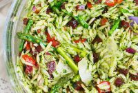 Verde Orzo with Arugula Spinach Pesto