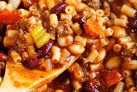 Hearty Slow Cooked Pasta Fagioli