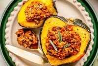 Hearty Stuffed Acorn Squash