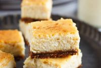 Gingersnap-Crusted Eggnog Cheesecake Bites