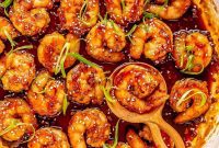 Glazed Honey Garlic Shrimp Stir Fry