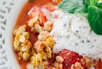 Refreshing Strawberry Mint Bake