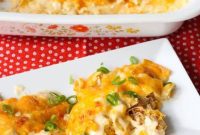 Creamy Chicken Enchilada Bake