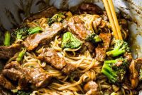 Beef and Broccoli Noodle Stir-Fry