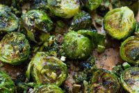 Crispy Brussels Sprouts with Pistachio Pesto