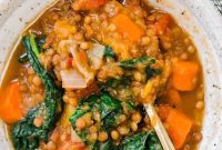 Hearty Instant Pot Lentil and Squash Soup