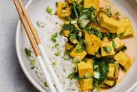 Creamy Tofu and Shiitake Coconut Curry Bowls