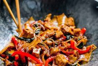Fiery Basil Noodle Stir-fry