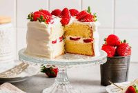 Luscious Strawberry Sponge