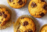 Harvest Pumpkin Spice Chocolate Chip Muffins