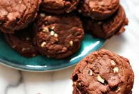 Decadent Mint Chocolate Pudding Cookies