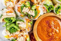 Refreshing Chicken & Veggie Rolls