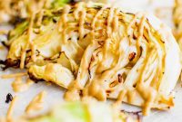 Charred Cabbage with Tahini Soy Dressing