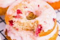 Strawberry Oven Donuts