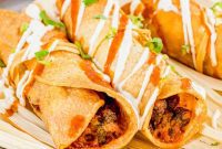 Crispy Air Fryer Beef Taquitos