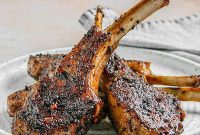 Smoky Coffee Rubbed Grilled Lamb Chops