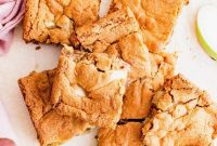 Spiced Apple Blondies