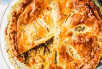 Golden-Baked Cheesy Chicken & Broccoli Pot Pie