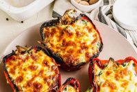 Ricotta Spinach Bell Pepper Bake