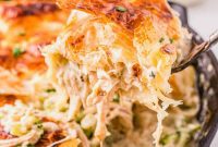 Velvety Chicken Alfredo Pot Pie