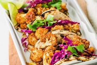 Crispy Spiced Vegan Cauliflower Tacos