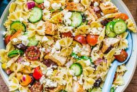 Zesty Greek Chicken Pasta Salad