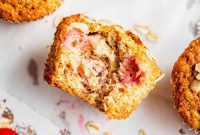 Sunrise Strawberry Oat Muffins