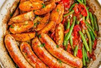 Easy Sheet Pan Sausage and Roasted Vegetables