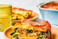 Hearty Pumpkin, Sausage and Kale Lasagna