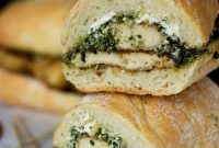 Mediterranean Pesto Chicken & Goat Cheese Sandwich