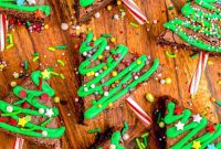 Sparkling Christmas Tree Brownies