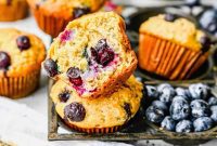 Perfectly Moist Banana Blueberry Muffins