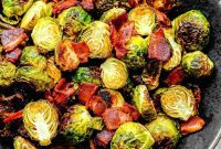 Golden Bacon Roasted Brussels Sprouts