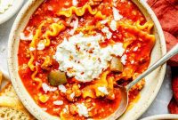 One-Pot Lasagna Soup