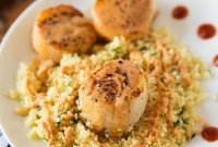 Seared Scallops with Aromatic Curry and Fluffy Couscous