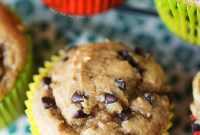 Ultimate Banana Peanut Butter Chocolate Chip Muffins