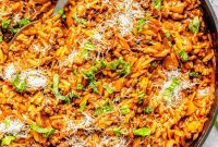 Hearty Beef and Orzo