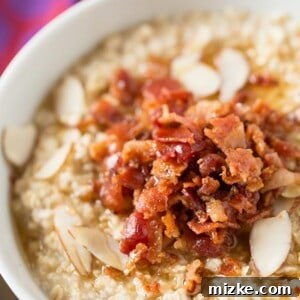 Maple Bacon Oatmeal