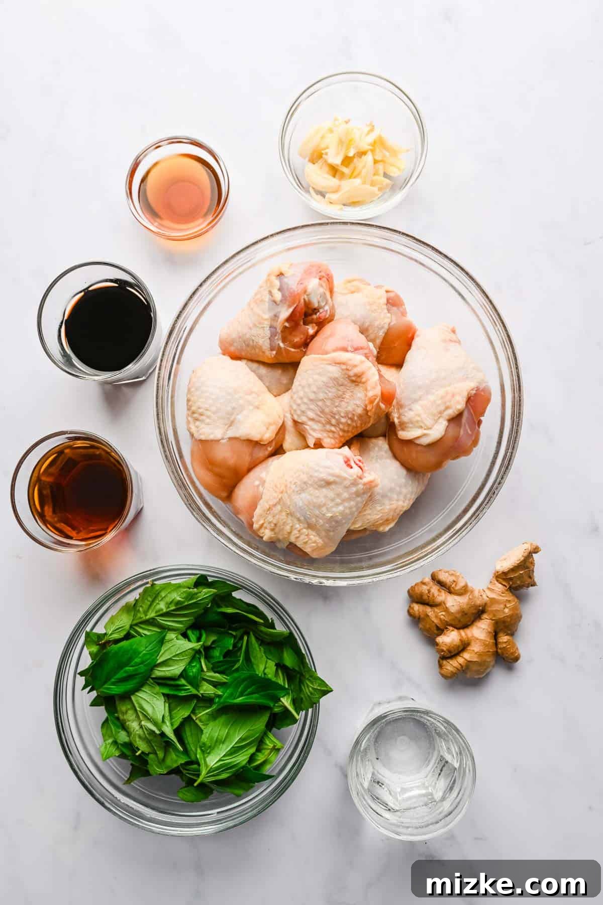 This authentic Taiwanese recipe for three cup chicken (三杯雞) is easy enough to make at home, so you won't have to get it from a restaurant! Ingredients for three cup chicken.