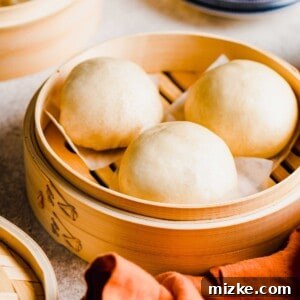Mantou: Pillowy Soft Chinese Steamed Buns 2 Chinese Steamed Buns (Mantou)