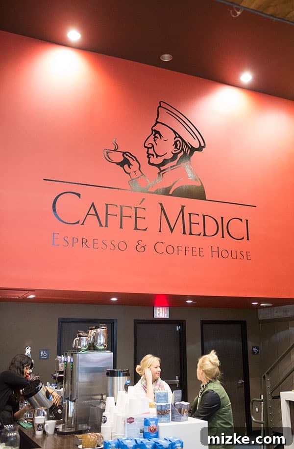 Inside Caffé Medici: A Cozy Coffee Spot The inviting interior of Caffé Medici, a popular coffee shop in Austin.