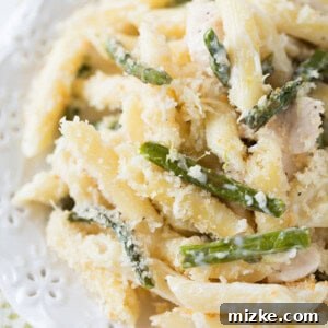 Roasted Asparagus and Chicken Penne Bake