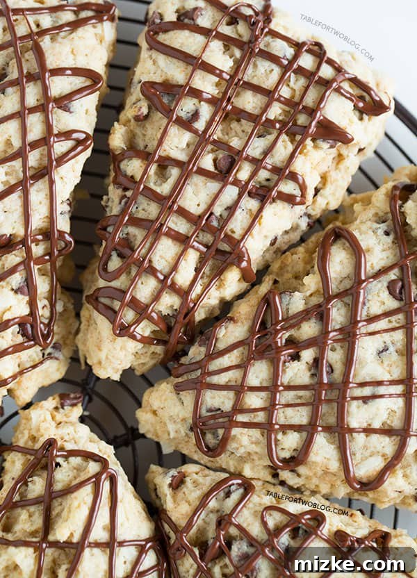 These chocolate coconut scones are great to have in the mornings with your cup of coffee or tea!