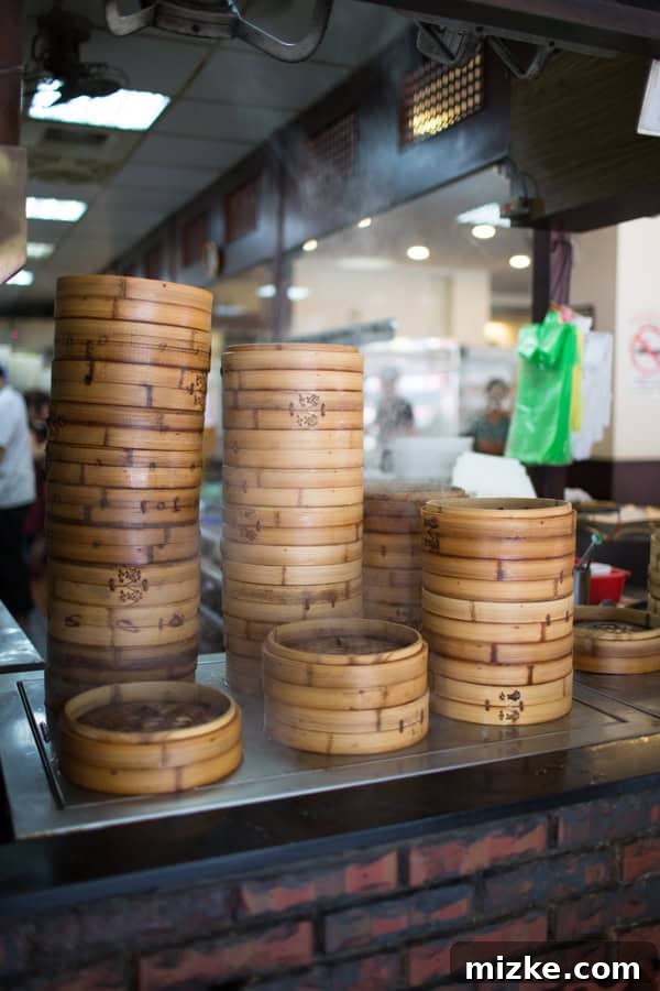 Delicious soup dumplings ready to be enjoyed