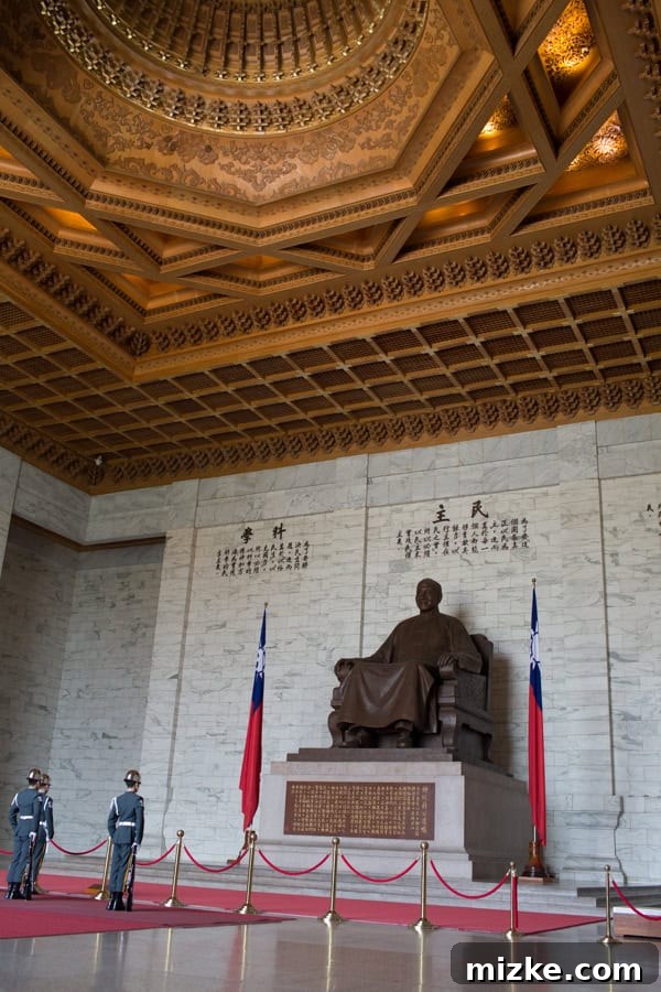 Changing of the guard ceremony at Chiang Kai-Shek Memorial Hall
